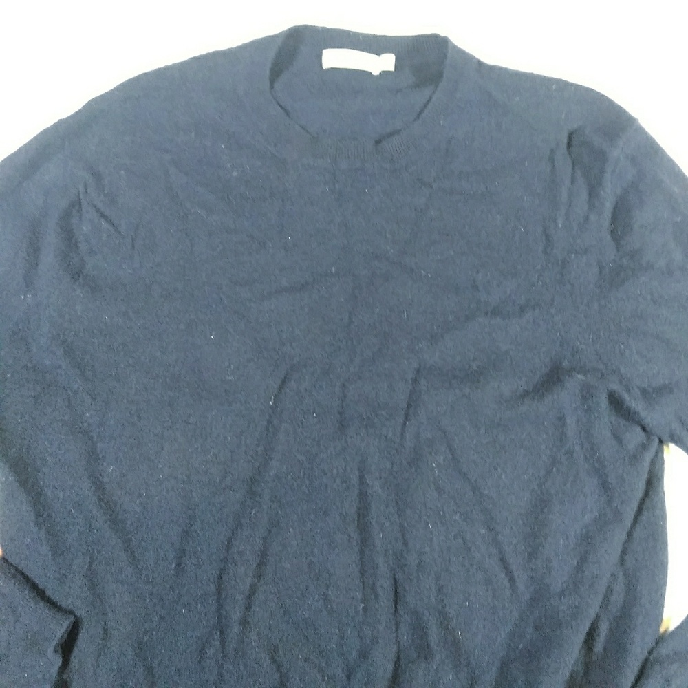 SUITSUPPLY Pure Cashmere Navy Crewneck Sweater XXL - Picture 3 of 7